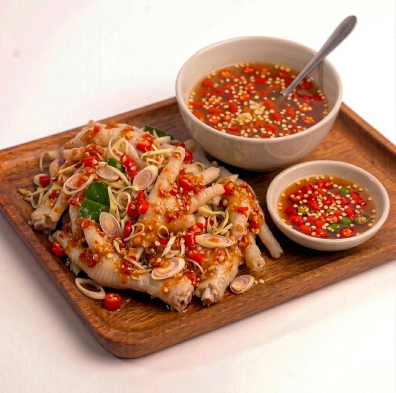 Chân gà rút xương sốt thái