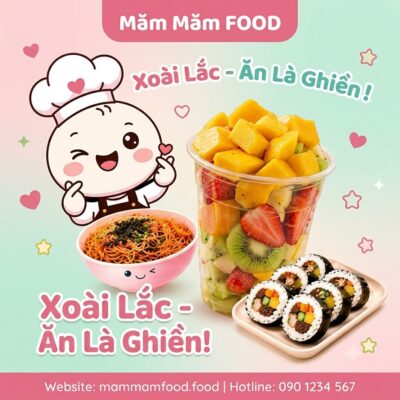 Xoài Lắc Măm Măm Food – Món Ăn Vặt Ngon Giòn